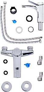 Набор смесителей Orange Organic M27-711cr хром купить в интернет-магазине сантехники Sanbest