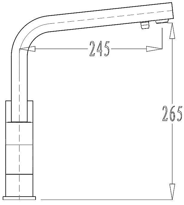 Смеситель для кухни Kaiser Sonat 34044-9 купить в интернет-магазине сантехники Sanbest