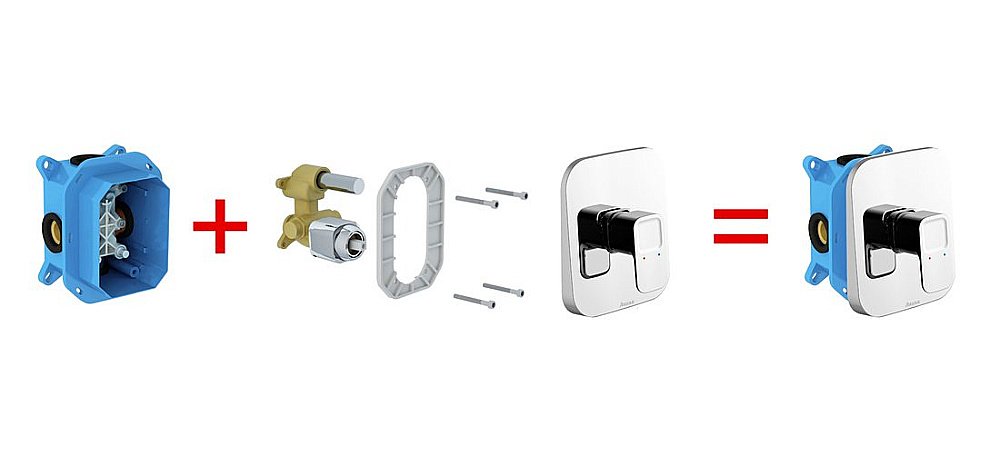 Смеситель для душа Ravak 10° R-box TD 066.00 купить в интернет-магазине сантехники Sanbest