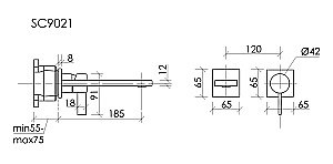 Смеситель для раковины Sancos Linn SC9021GG вороненая сталь купить в интернет-магазине сантехники Sanbest