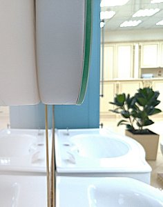 Зеркало LED Misty 3 Неон 80x50 сенсор на зеркале в ванную от интернет-магазине сантехники Sanbest