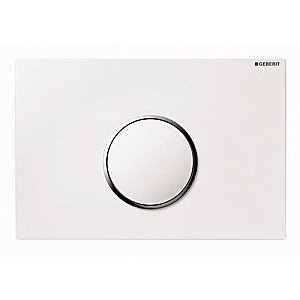 Кнопка для инсталляции Geberit Sigma 10 115.758.KJ.1 белый/хром купить в интернет-магазине сантехники Sanbest