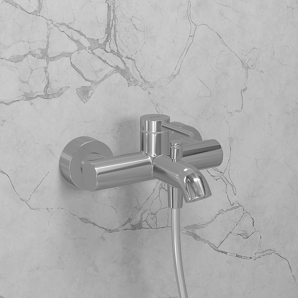 Смеситель для ванны VitrA Minimax Round A43548EXP хром купить в интернет-магазине сантехники Sanbest