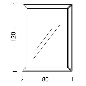 Зеркало Boheme NeoArt Chelsea 555 серебро в ванную от интернет-магазине сантехники Sanbest