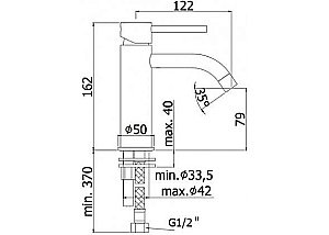 Смеситель для раковины Paffoni Light LIG071CR купить в интернет-магазине сантехники Sanbest