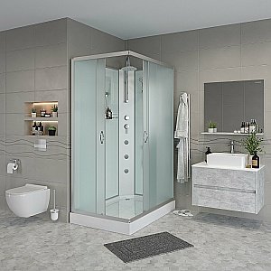 Душевая кабина Niagara Classic NG-43975-14QBKTG 90x70 с гидромассажем купить в интернет-магазине Sanbest