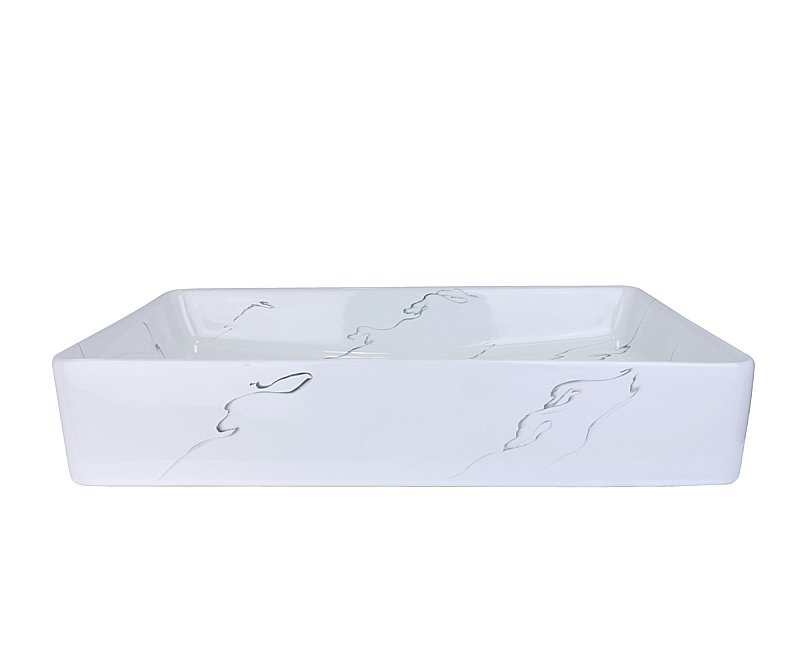 Раковина накладная Bronze de Luxe Lacio 60,5 1061BM белая купить в интернет-магазине Sanbest