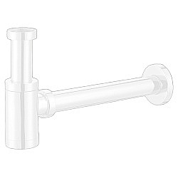 Сифон для раковины Azario AZ-108-WHI белый купить в интернет-магазине сантехники Sanbest