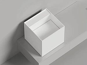 Раковина накладная Salini ARMONIA SQUARE TOP 03 S-Sense 130513TG 45 без отверстия под смеситель, белая купить в интернет-магазине Sanbest