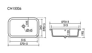 Раковина Ceramica Nova Era CN15006 белая купить в интернет-магазине Sanbest