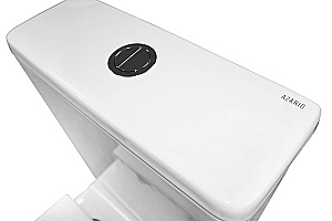 Унитаз напольный Azario Grado AZ-2141 UQ1 белый, безободковый, с бачком, с крышкой микролифт, слив торнадо купить в интернет-магазине Sanbest