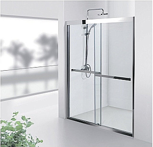 Душевая дверь Aquanet Delta NPD6122 150 стекло прозрачное/профиль хром купить в интернет-магазине Sanbest