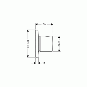 Переключающий вентиль Hansgrohe Trio/Quattro 15932000 купить в интернет-магазине сантехники Sanbest