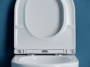 Унитаз подвесной Ceramica Nova Vogue CN4008T белый, с крышкой микролифт, безободковый, слив-торнадо купить в интернет-магазине Sanbest