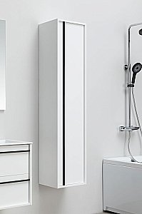 Шкаф-пенал Aquanet Lino 253909 35 белый матовый для ванной в интернет-магазине сантехники Sanbest