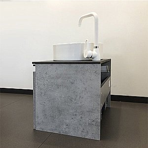 Тумба с раковиной Comforty Эдинбург 00-00002782 60 бетон светлый для ванной в интернет-магазине Sanbest