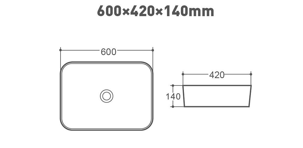 Раковина накладная Art&Max AM310-T купить в интернет-магазине Sanbest