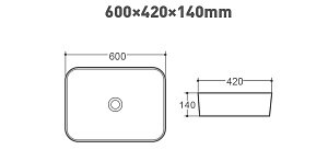 Раковина накладная Art&Max AM310-T купить в интернет-магазине Sanbest