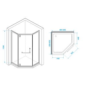Душевая система RGW Shower Panels SP-6143-01 50140801-01 хром купить в интернет-магазине сантехники Sanbest