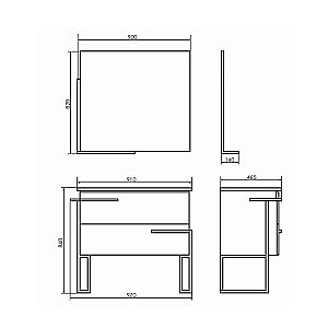 Тумба с раковиной Comforty Дюссельдорф 00-00004093 90 дуб дымчатый для ванной в интернет-магазине Sanbest