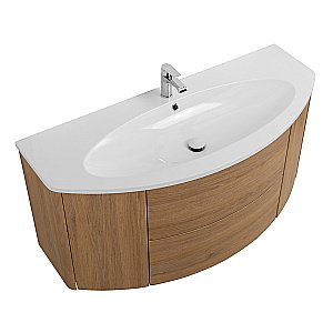 Тумба с раковиной Cezares Eden 121 Rovere tabacco для ванной в интернет-магазине Sanbest