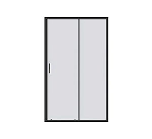 Душевая дверь Good Door CUBE 150 WTW-150-C-B стекло прозрачное/профиль черный матовый купить в интернет-магазине Sanbest