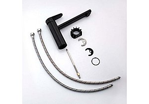 Смеситель для кухни Aquatek Ника AQ1880MB черный матовый купить в интернет-магазине сантехники Sanbest