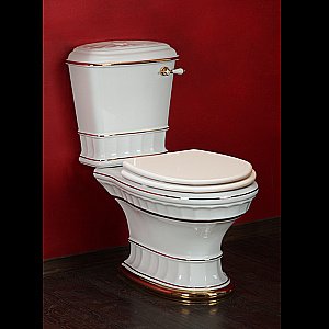 Унитаз Migliore Gianeta 31170 белый/декор золото купить в интернет-магазине Sanbest