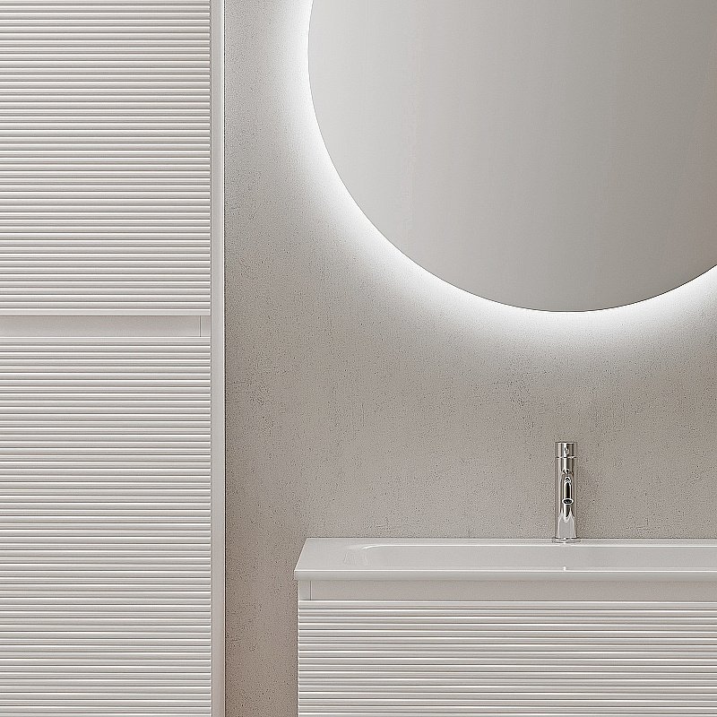 Тумба с раковиной Sancos Folk 80 FL80W Bianco для ванной в интернет-магазине Sanbest