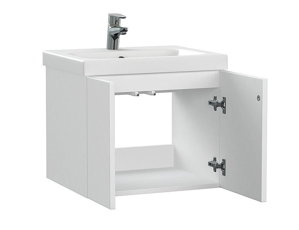 Мебель для ванной подвесная Cersanit COLOUR 50 белая для ванной в интернет-магазине Sanbest