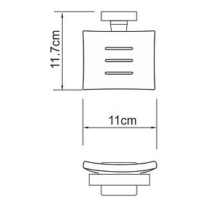 Мыльница WasserKRAFT Dill K-3929 купить в интернет-магазине сантехники Sanbest