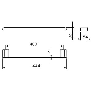 Полотенцедержатель Langberger Lugano 24001A купить в интернет-магазине сантехники Sanbest