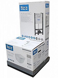 Унитаз подвесной Roca The Gap 893104100 безободковый, с инсталляцией, с крышкой микролифт купить в интернет-магазине Sanbest