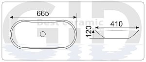 Раковина GID Nc460 купить в интернет-магазине Sanbest