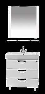 Зеркало Misty Жасмин 70x80 белое в ванную от интернет-магазине сантехники Sanbest