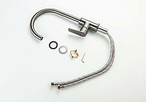 Смеситель для кухни Aquatek Бетта AQ1182BGM оружейная сталь купить в интернет-магазине сантехники Sanbest