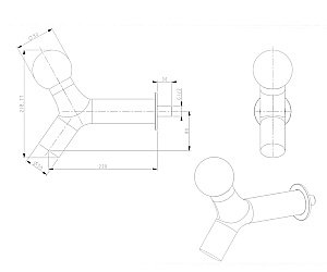 Душевая система Bronze de Luxe LIBERTY 5011B-L черный матовый купить в интернет-магазине сантехники Sanbest