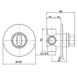 Дивертор Migliore Fortis 26088 для смесителя в интернет-магазине сантехники Sanbest