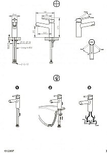 Смеситель для раковины Bravat AFFABILITY F1172217CP-1 купить в интернет-магазине сантехники Sanbest