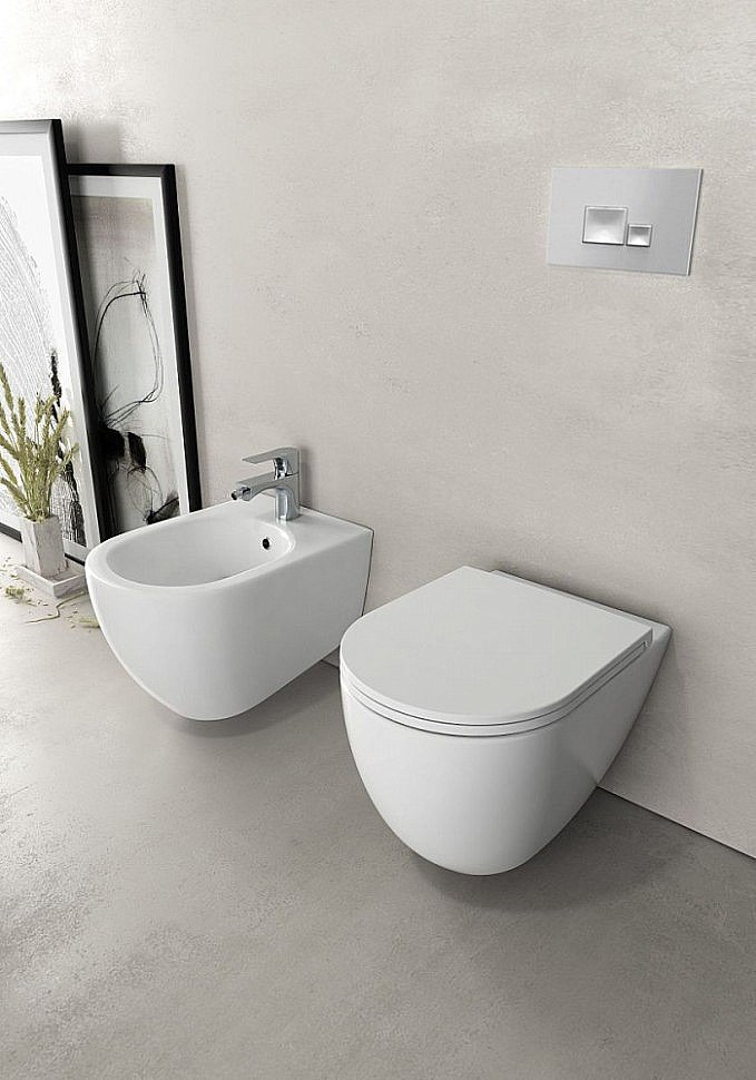 Унитаз подвесной Isvea Infinity 10NF02001SV белый, безободковый купить в интернет-магазине Sanbest