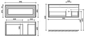 Тумба с раковиной Sancos Very VR100RCE + CN7015 100 для ванной в интернет-магазине Sanbest