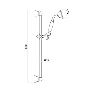 Душевой гарнитур Webert Shower Set AC0385015 хром купить в интернет-магазине сантехники Sanbest