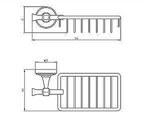 Мыльница Migliore Fortuna 27700 хром купить в интернет-магазине сантехники Sanbest