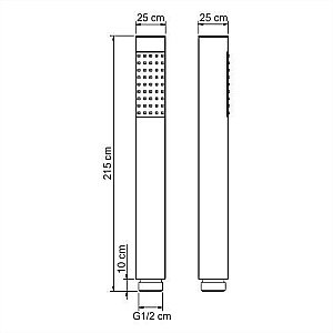 Душевая лейка WasserKRAFT A106 купить в интернет-магазине сантехники Sanbest