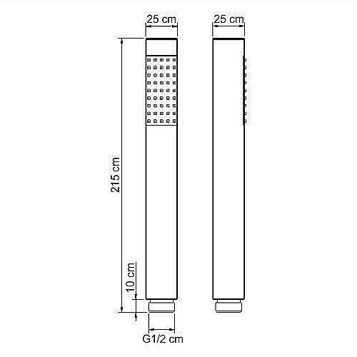 Душевая лейка WasserKRAFT A106 купить в интернет-магазине сантехники Sanbest