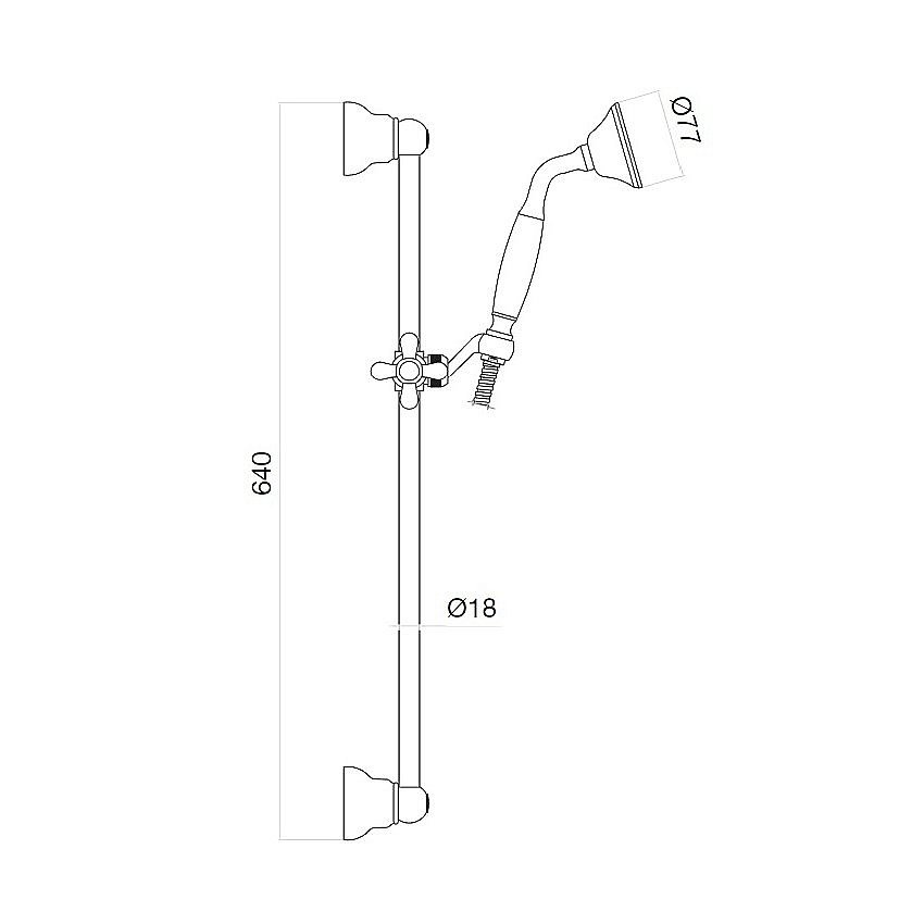 Душевой гарнитур Webert Shower Set AC0385015 хром купить в интернет-магазине сантехники Sanbest