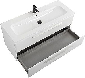 Тумба с раковиной Cezares ECO-CER-N 120 ECO-CER-N-1200-2C-SO-BO белая матовая для ванной в интернет-магазине Sanbest