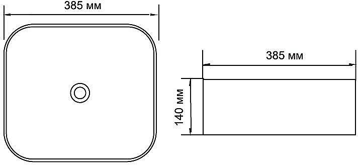 Раковина накладная Aquanet City-1 39 211280 белая купить в интернет-магазине Sanbest