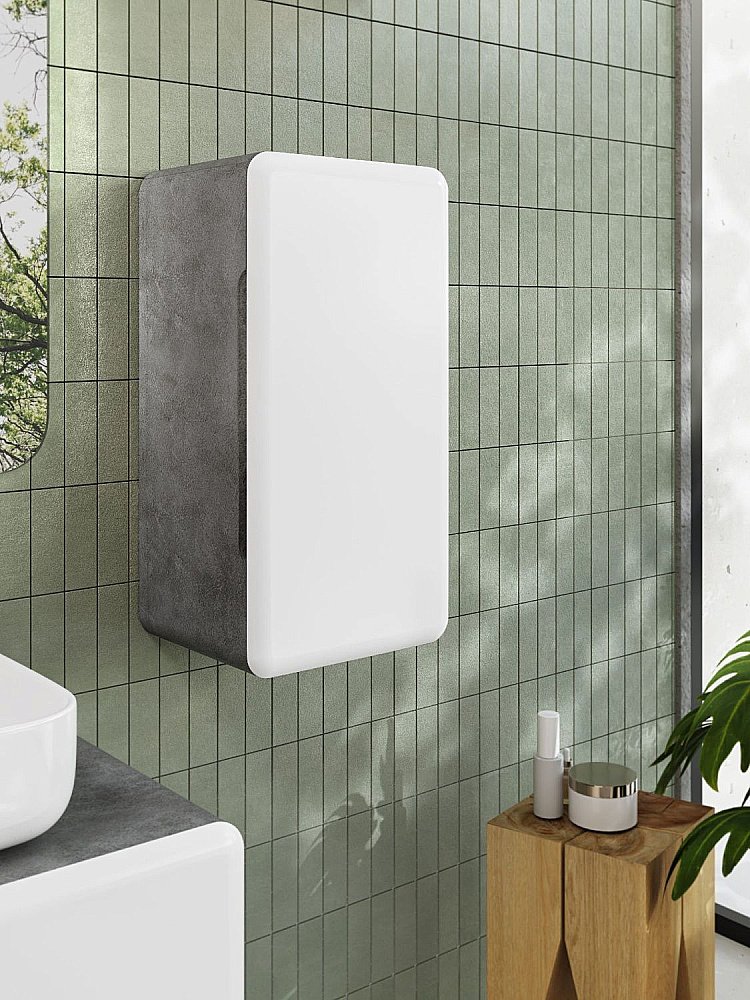 Шкаф подвесной Art&Max GENOVA 70см Бетон лофт натуральный для ванной в интернет-магазине сантехники Sanbest