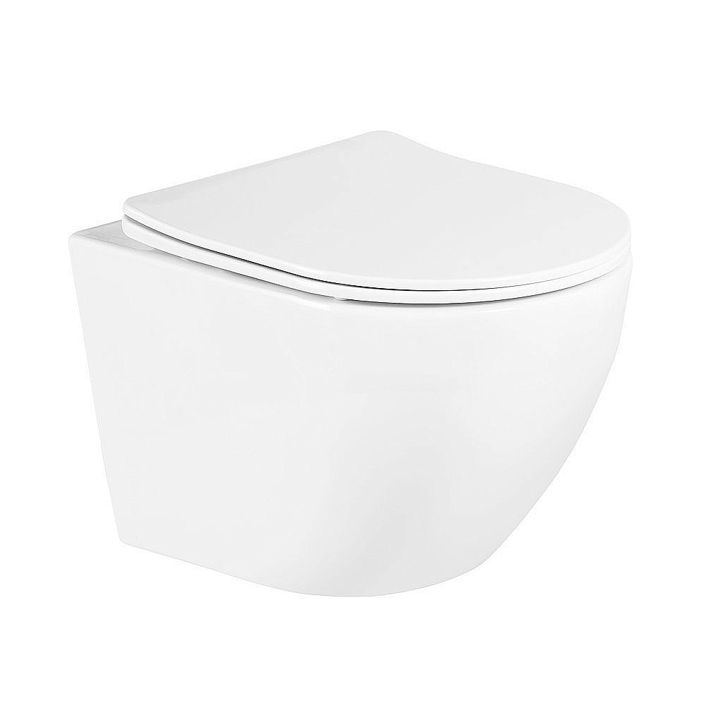 Унитаз подвесной  BelBagno UNO BB3105 безободковый, с крышкой микролифт купить в интернет-магазине Sanbest